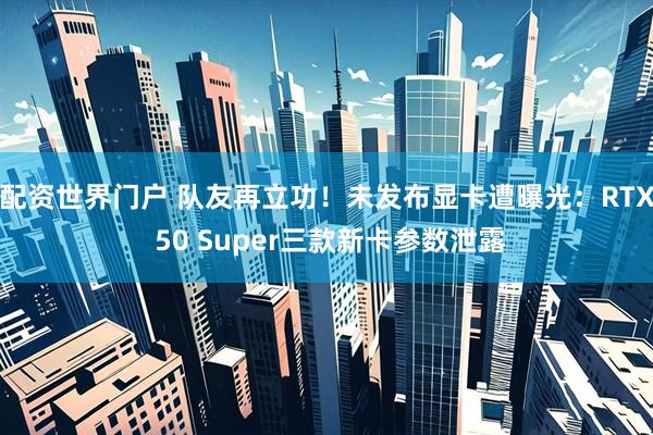 配资世界门户 队友再立功！未发布显卡遭曝光：RTX 50 Super三款新卡参数泄露